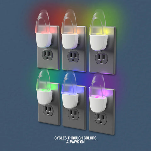 LED color outlet covers