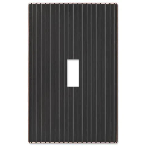 black screwless wall plates 