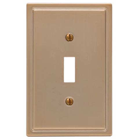 Brushed Light Switch Covers