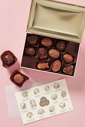 Louis Sherry 12-Piece Box of Chocolates in Vreeland Red