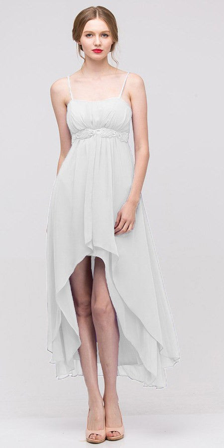semi formal dresses white