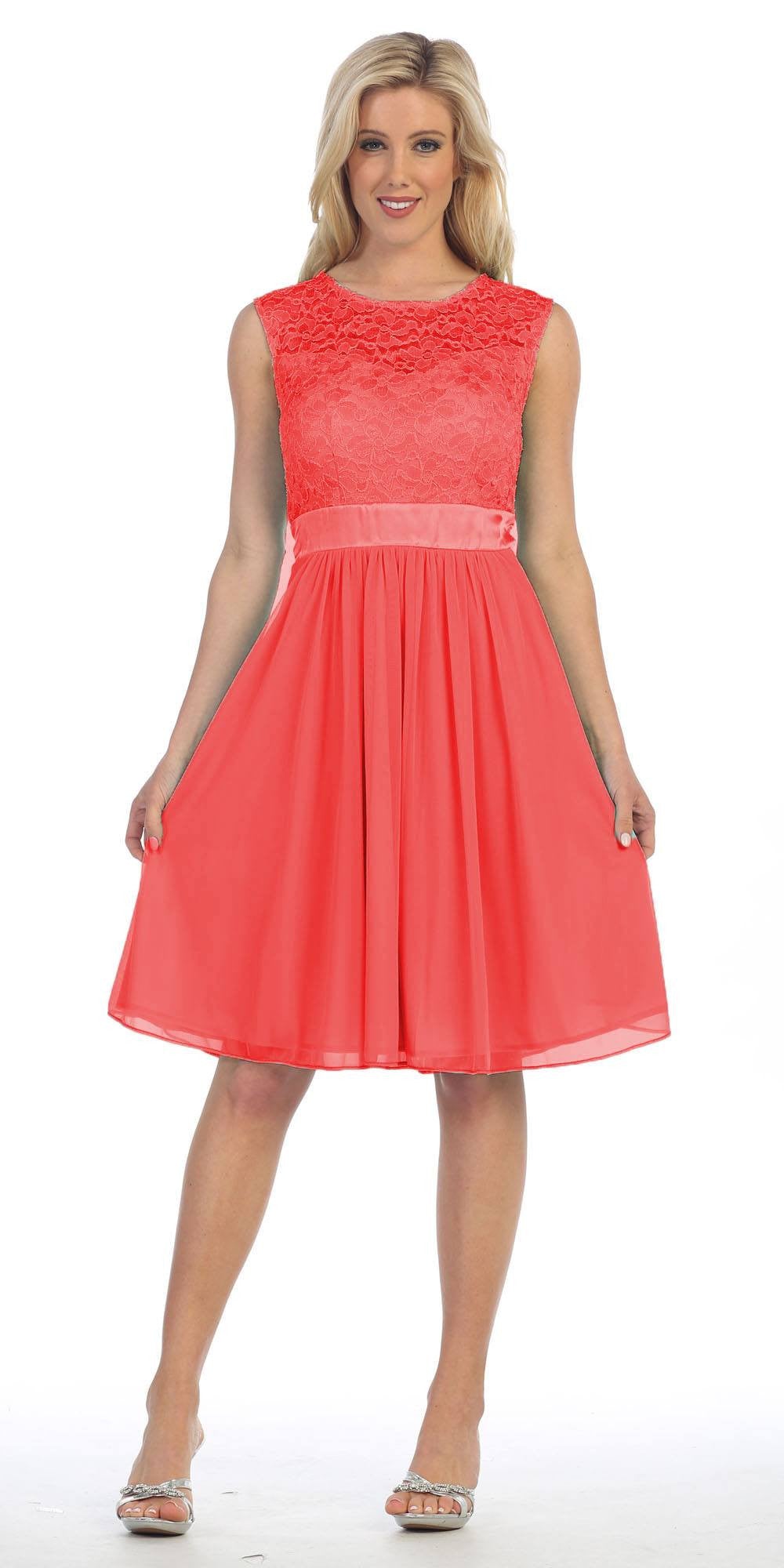 cheap coral dresses