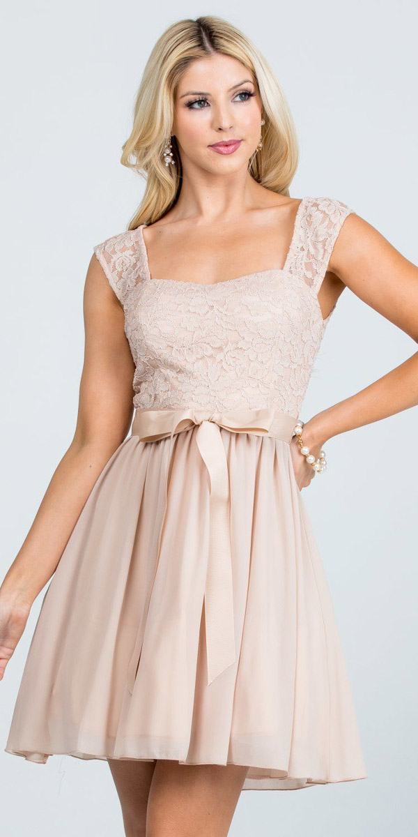 upper lace flowy dress