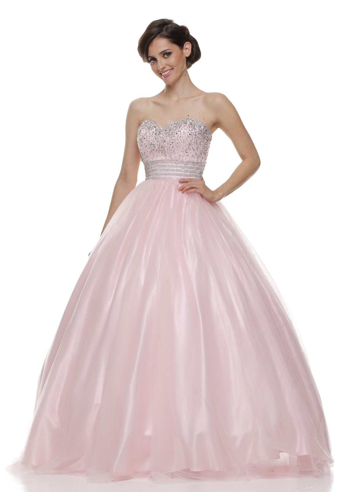 empire line ball gown