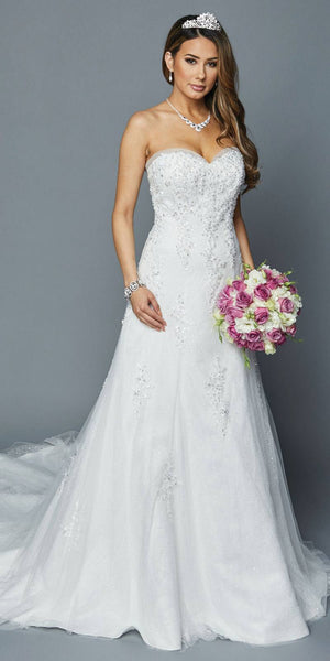 Sweetheart Neckline Wedding Dress With Straps 4