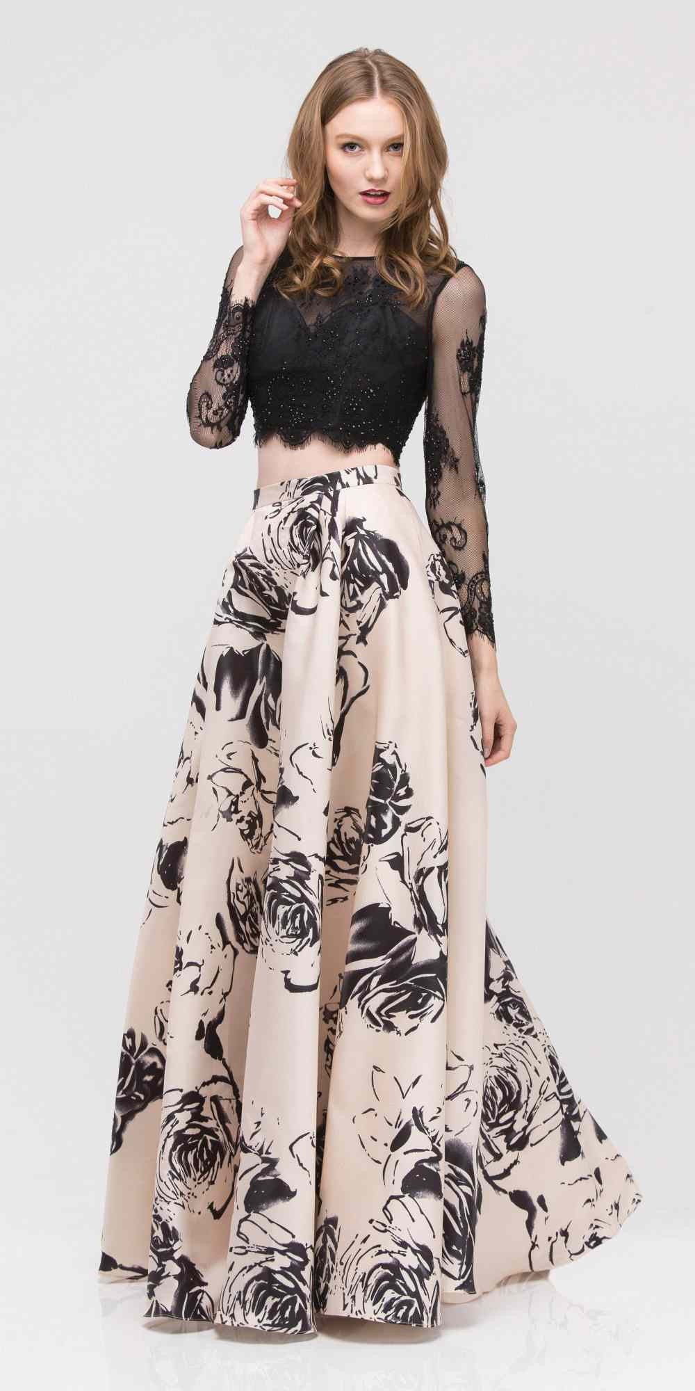 long skirt gown and top