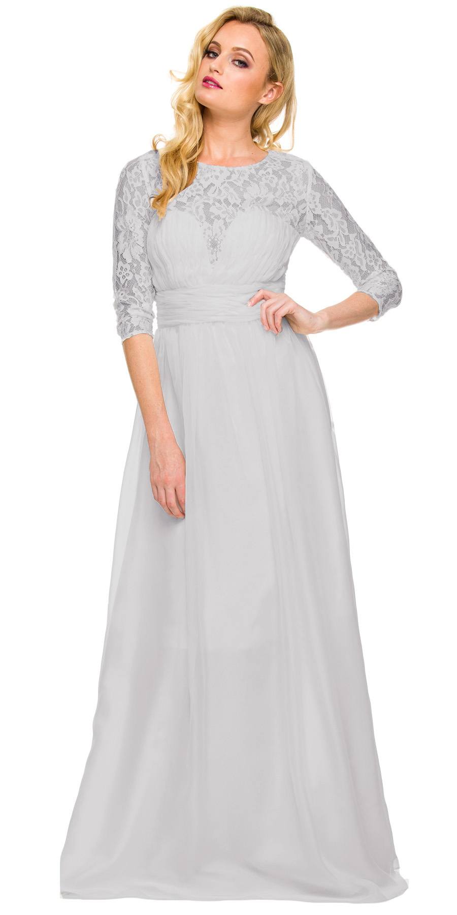 semi formal dress with sleeves