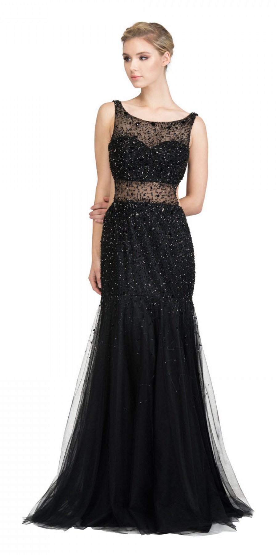 black trumpet gown