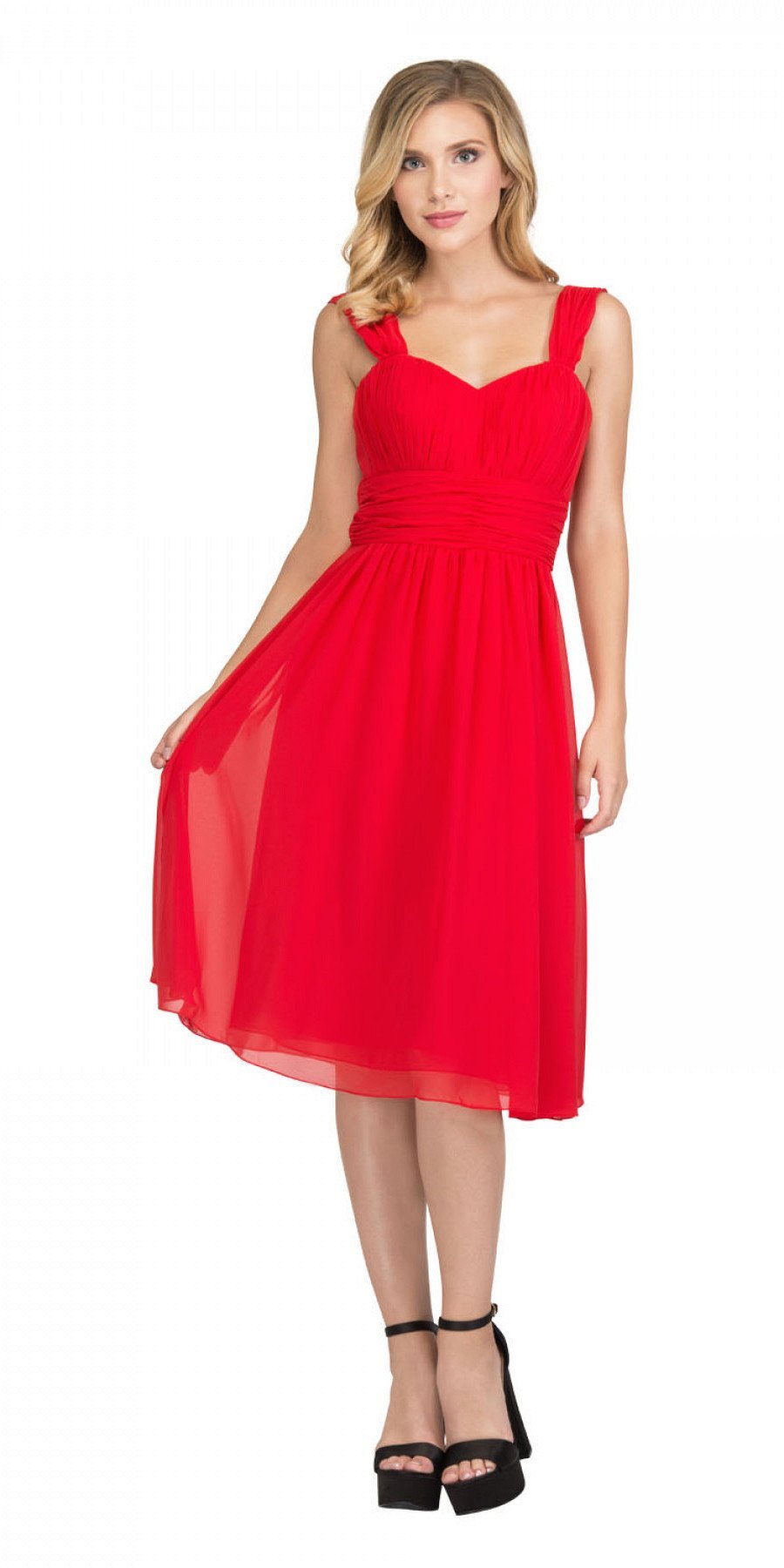 ruched dresses for wedding guest