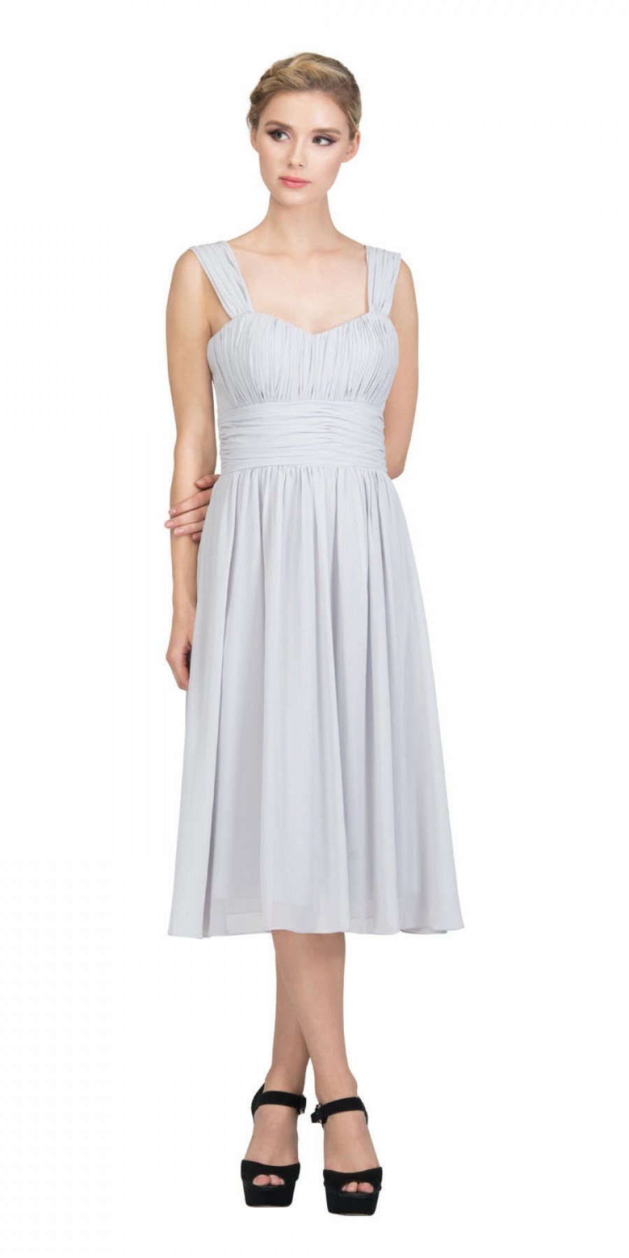 ruched dresses for wedding guest