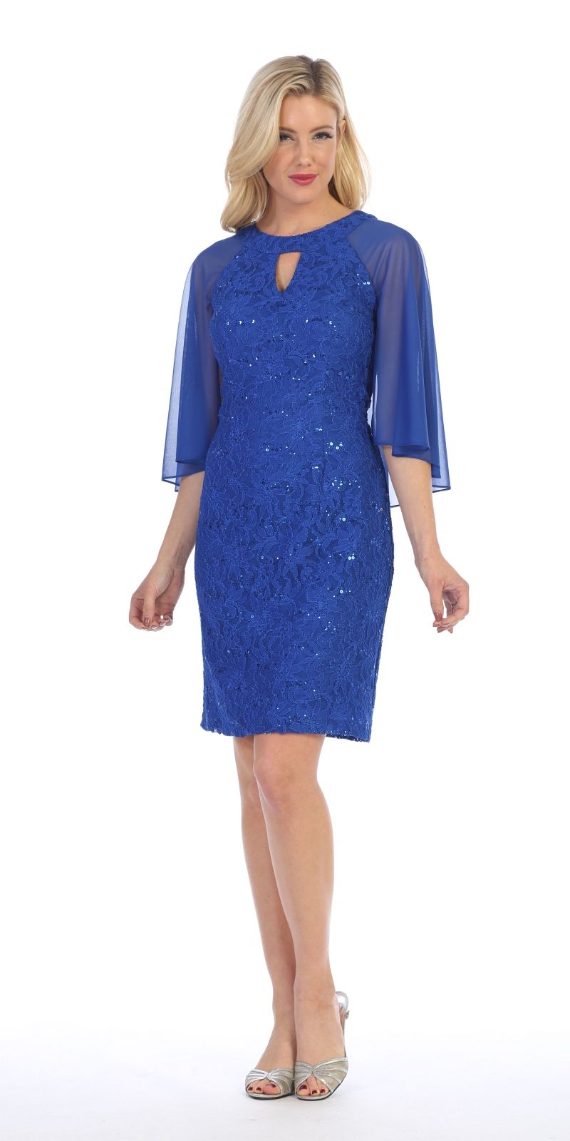 royal blue wedding guest outfits