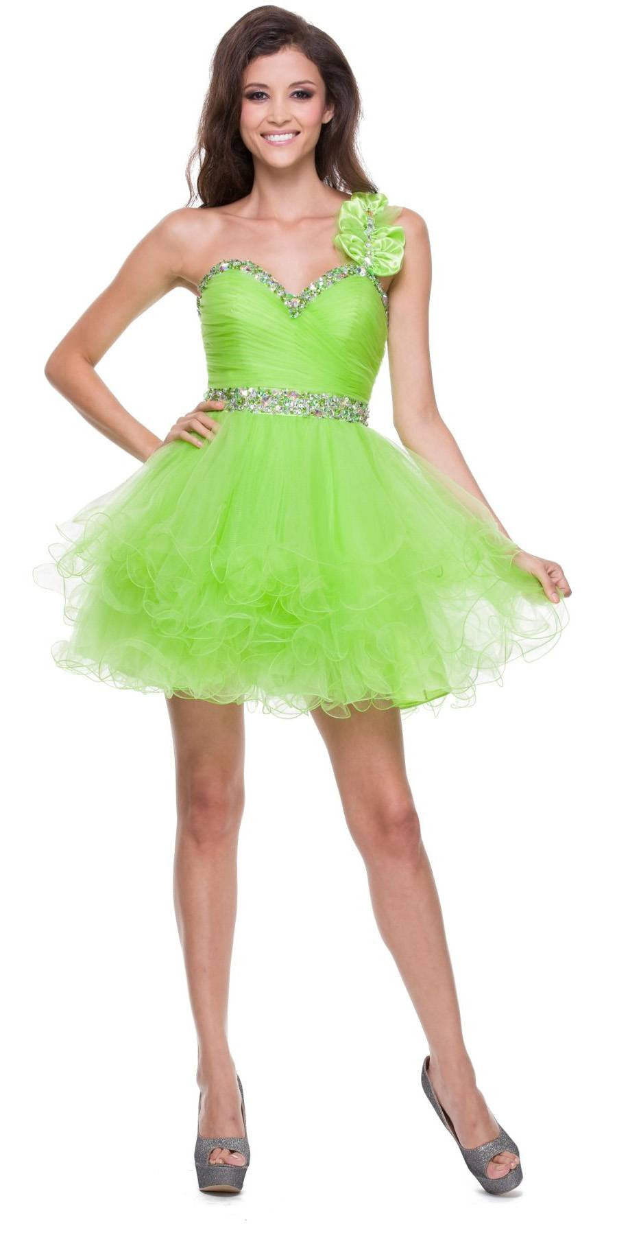 lime green sequin dress