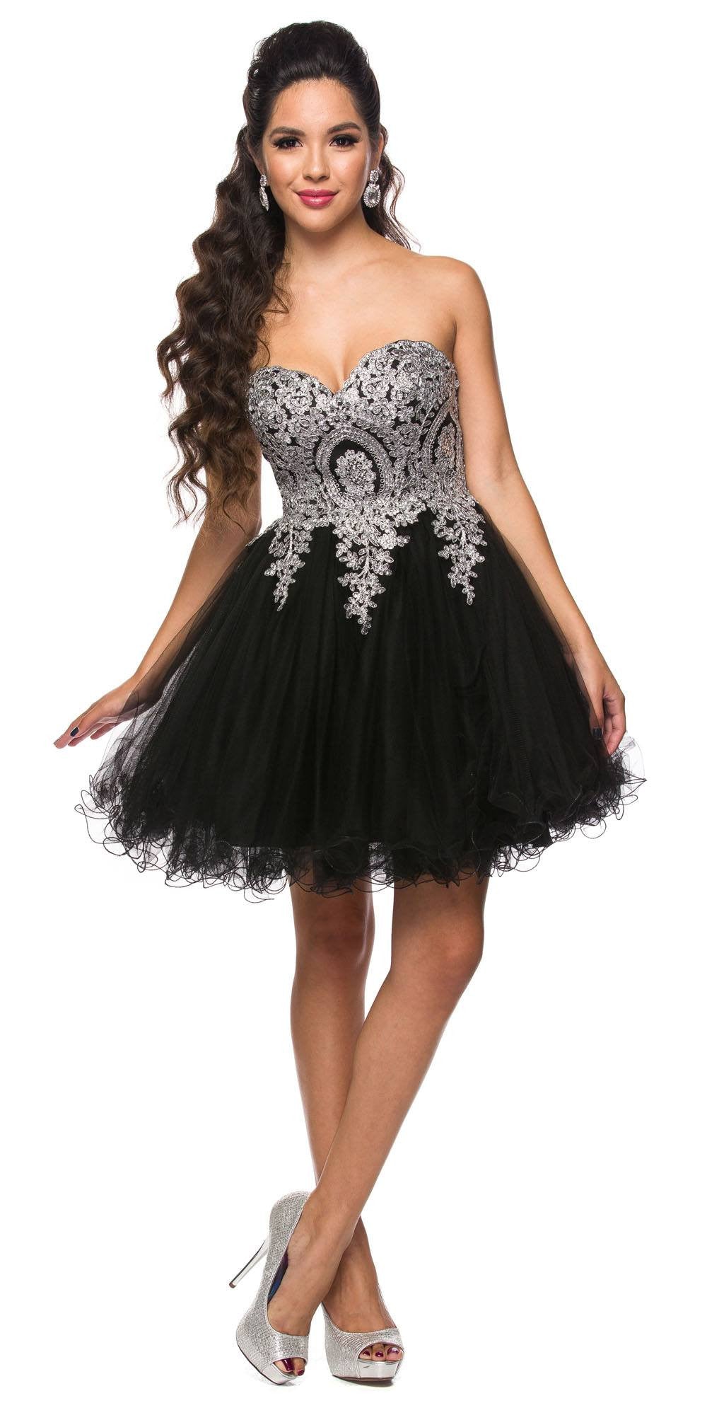 dress black silver