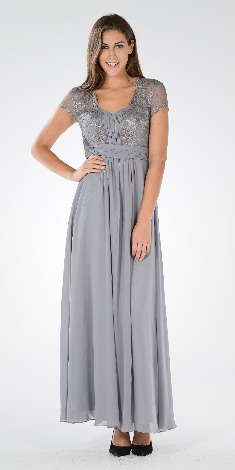 empire waist cocktail dresses with sleeves