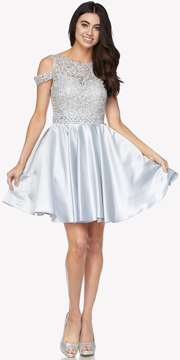 silver dress top