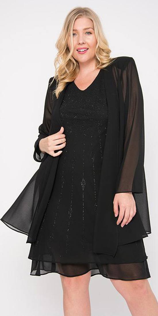 long sleeve black flowy dress