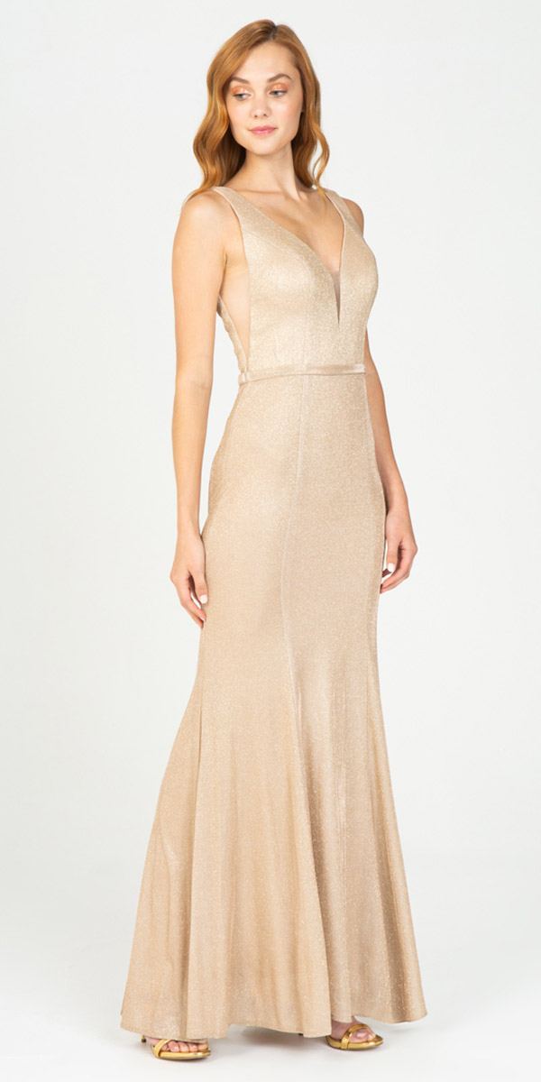 shimmering long gown