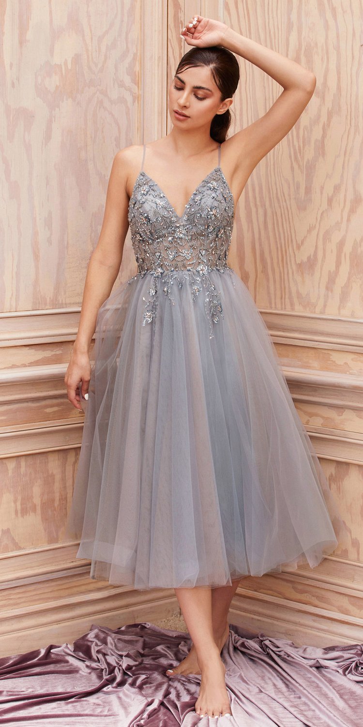 midi length prom dress