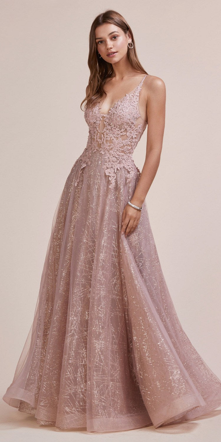 rose gold dress for prom