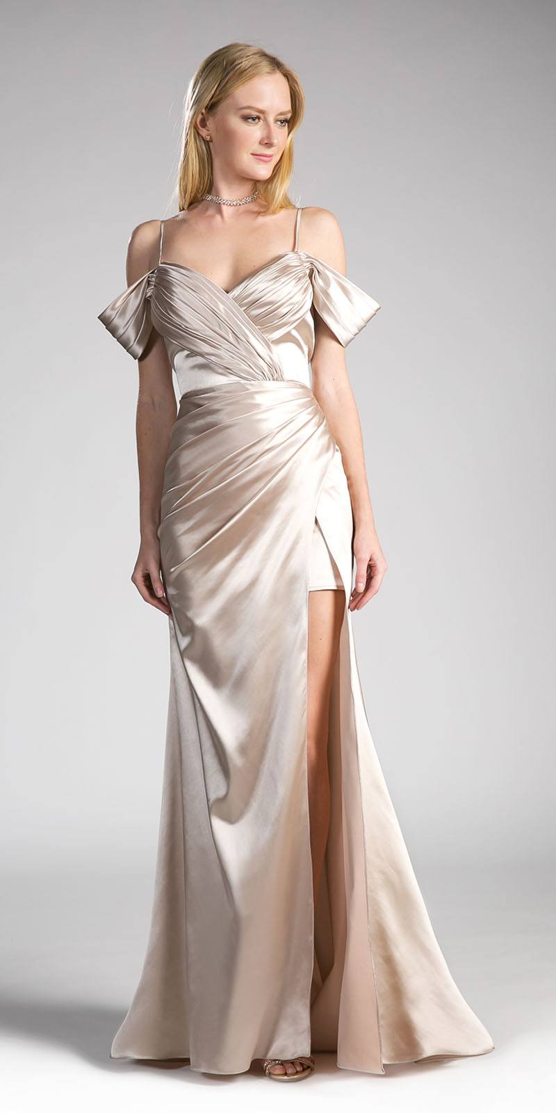plus size champagne evening gowns