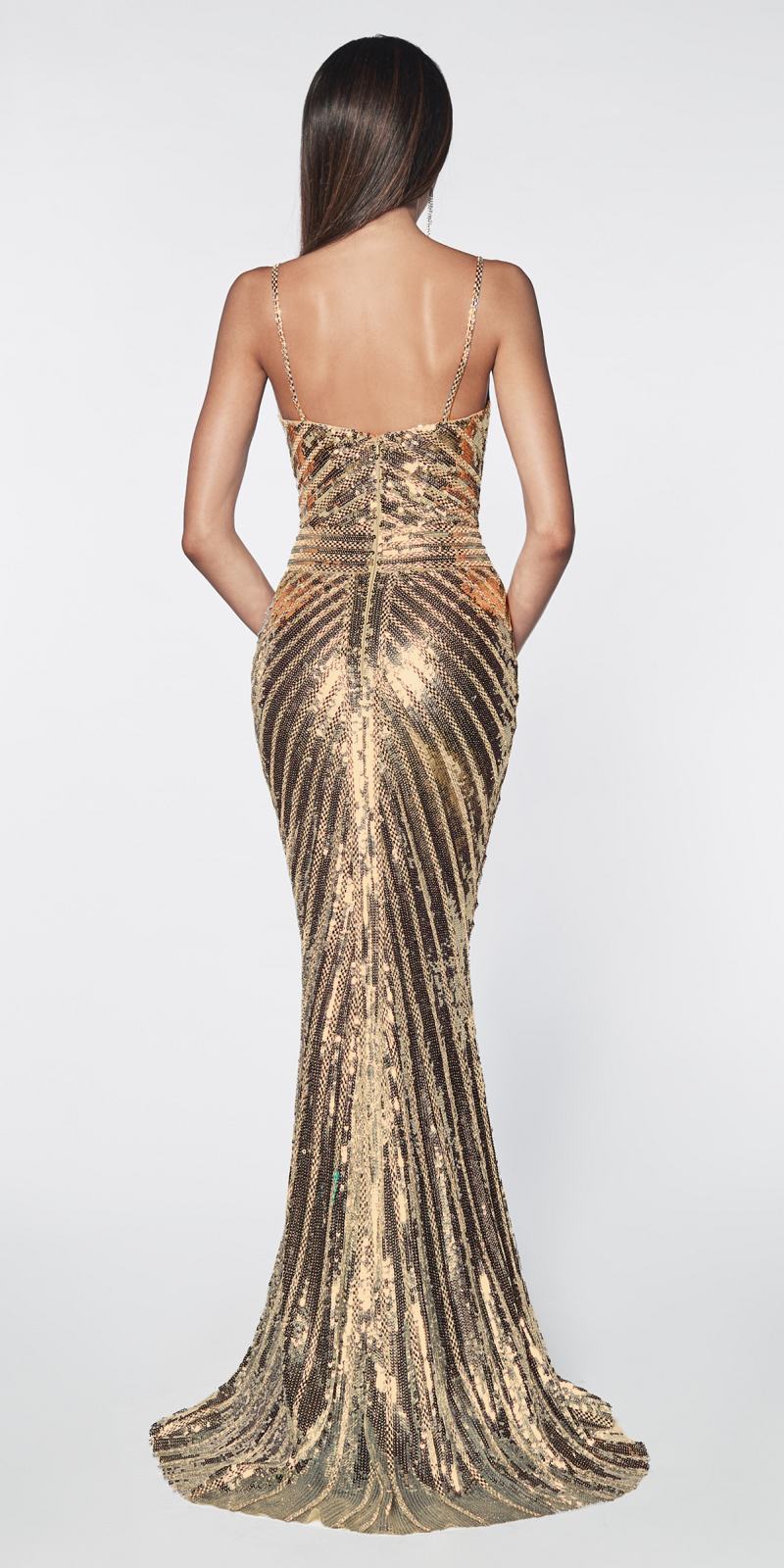 gold art deco dress