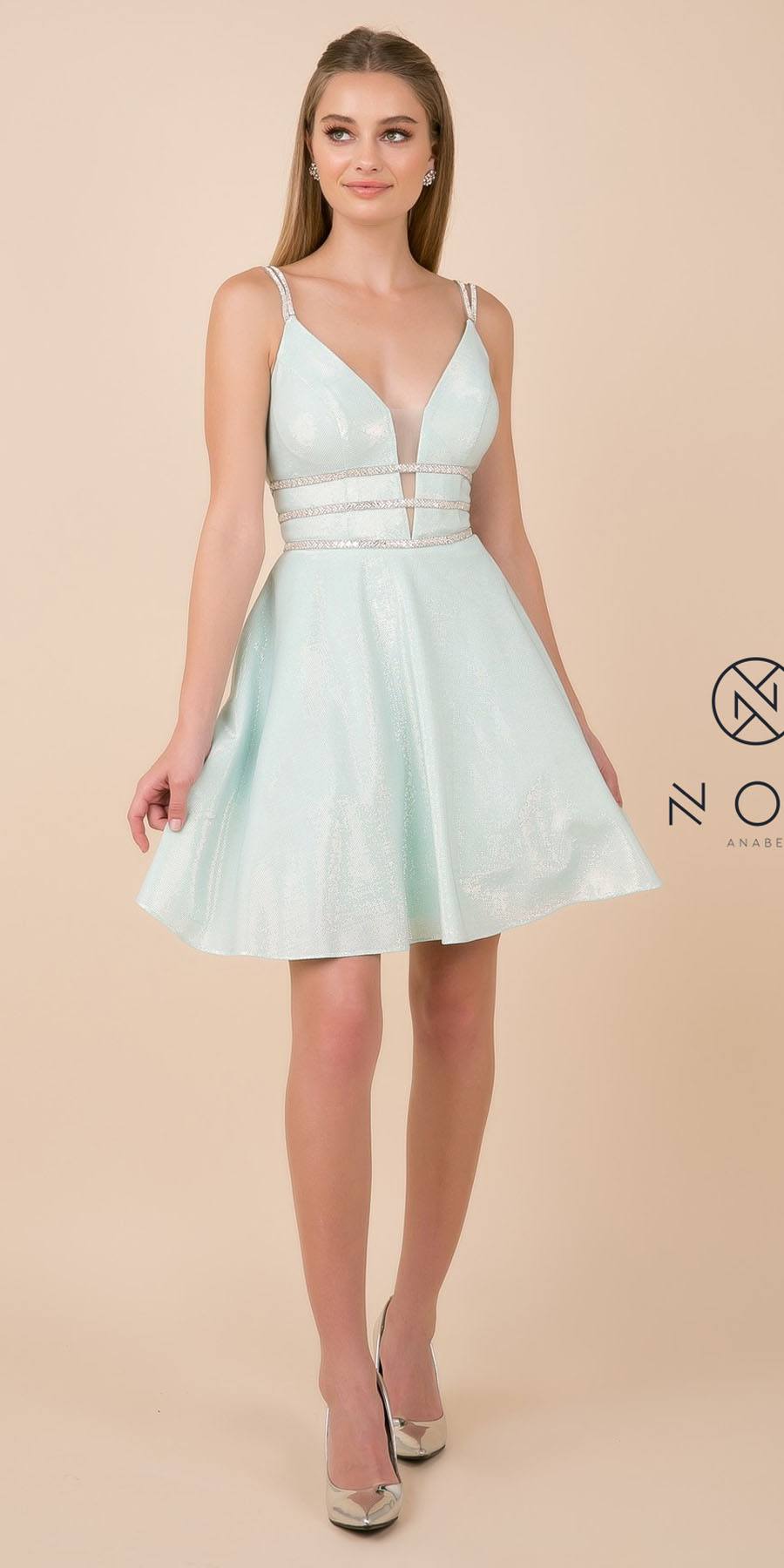 mint green party dress