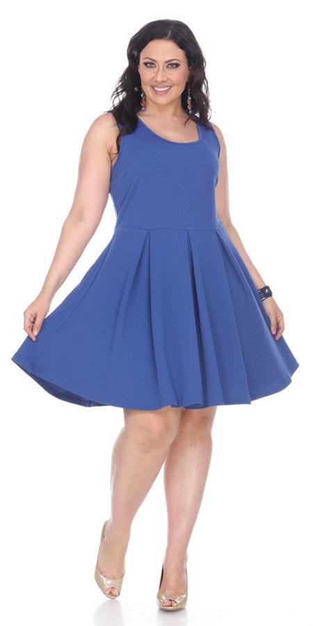 electric blue skater dress