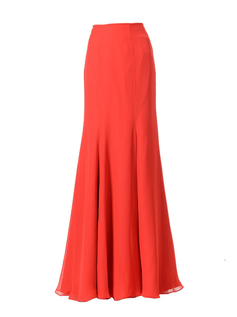 Poly USA SK24 Full Length Chiffon Skirt – DiscountDressShop