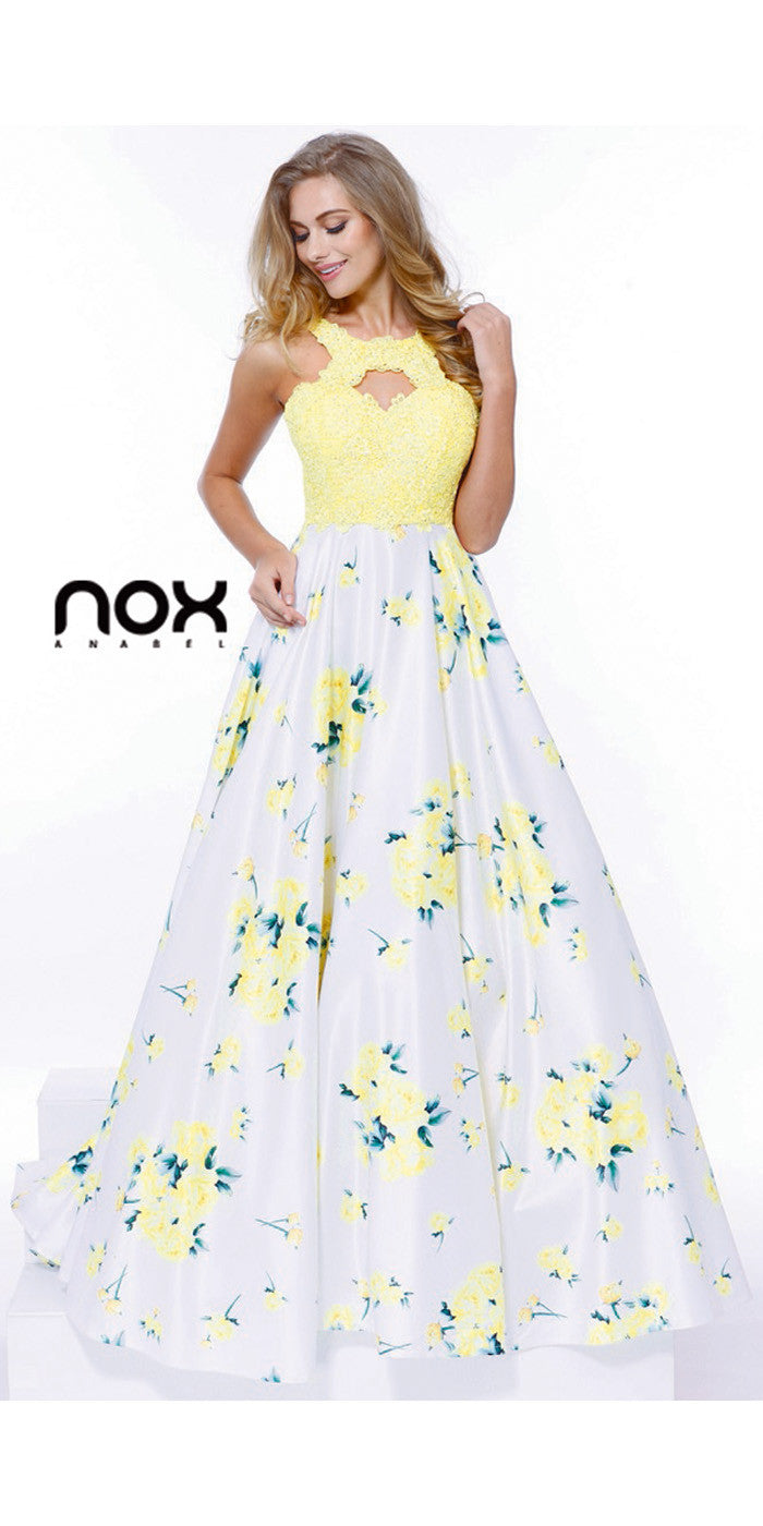 evening gown yellow