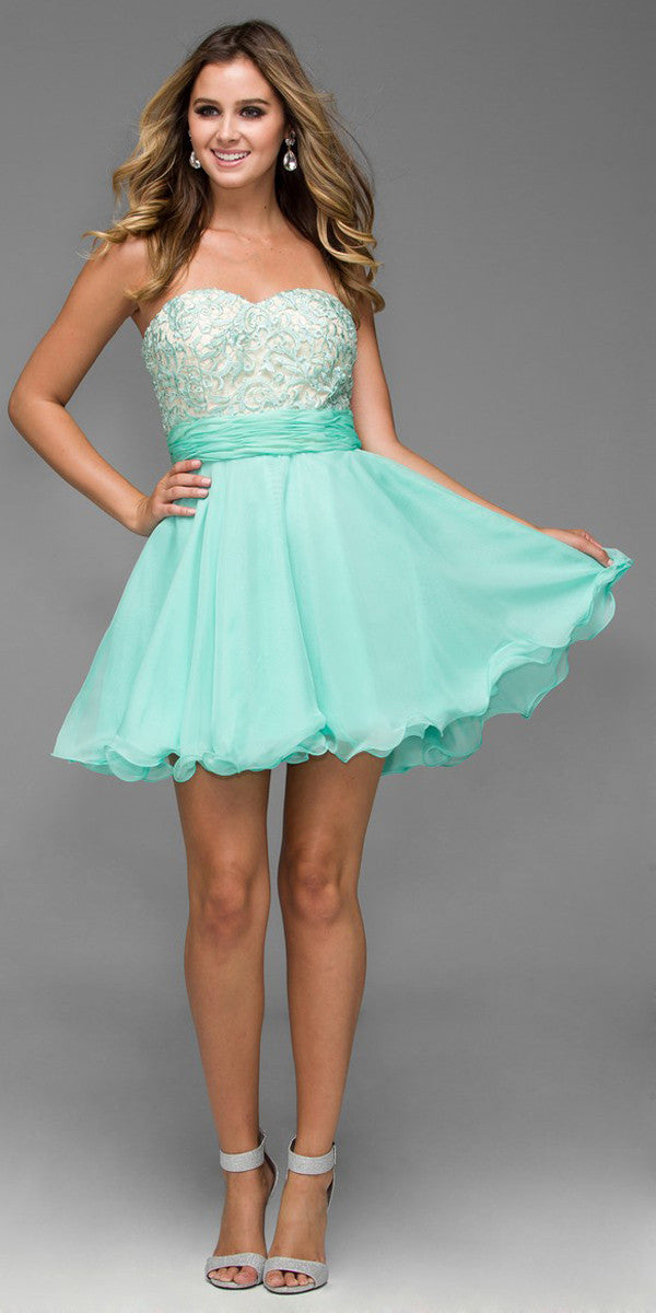 teal sweet 16 dresses