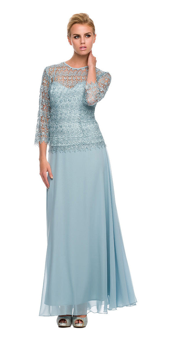 teal mother of the bride dress