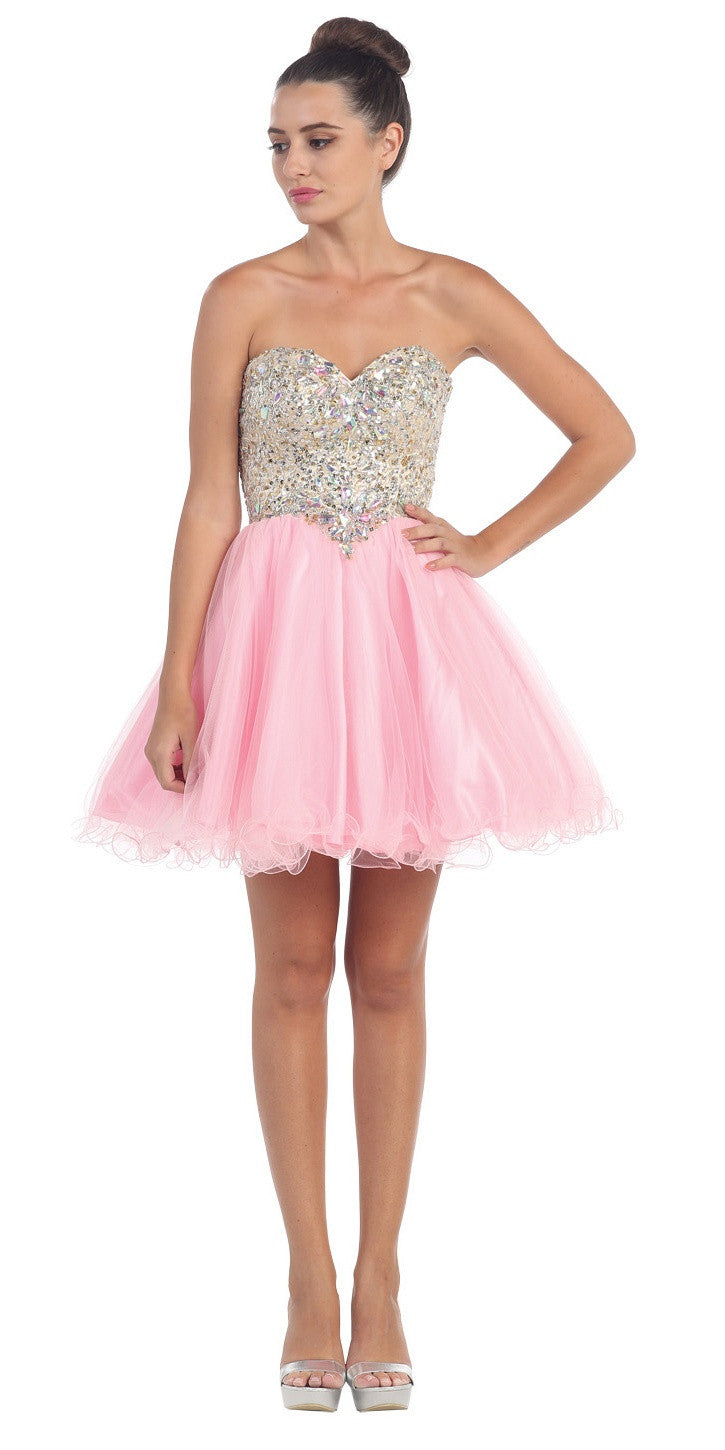 pink prom dresses for 11 year olds
