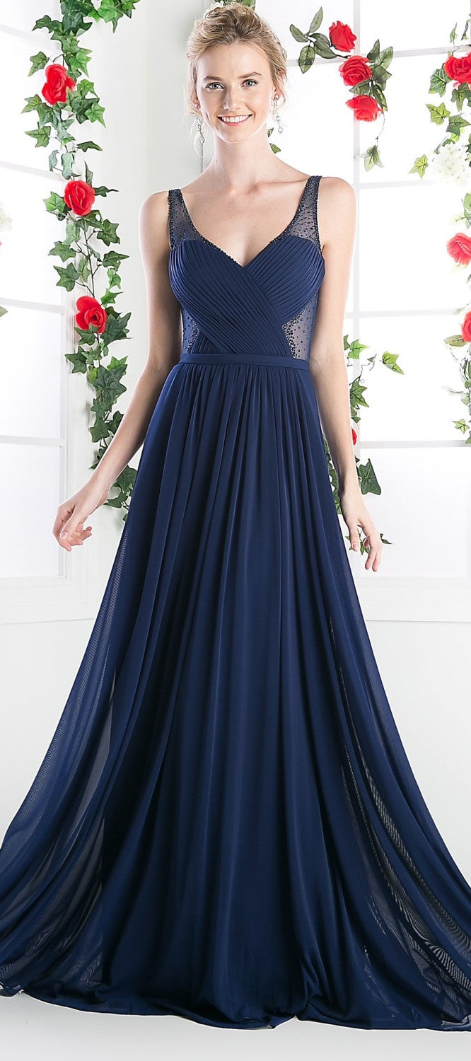 black flowy evening gown