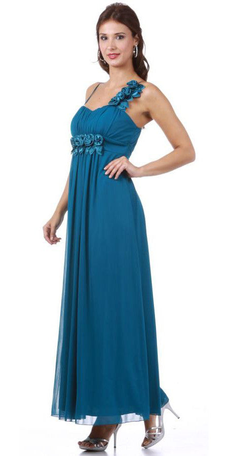 Celavie 2163L Chiffon Semi Formal Gown Dress Flowy – DiscountDressShop