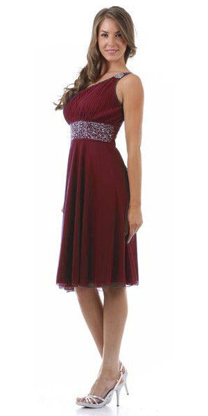 burgundy dress chiffon