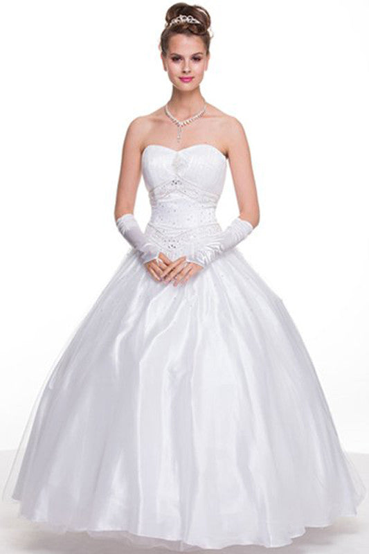 white princess ball gown