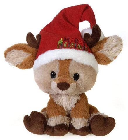 christmas reindeer soft toy