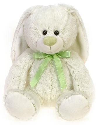 green stuffed bunny