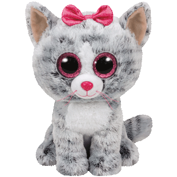 grey tabby cat plush