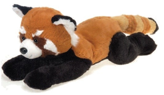 giant stuffed red panda