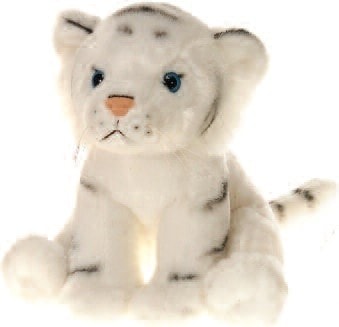 large white tiger stuffed animal