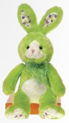 green bunny plush