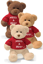 hugging teddy bear