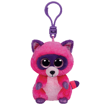 pink raccoon stuffed animal