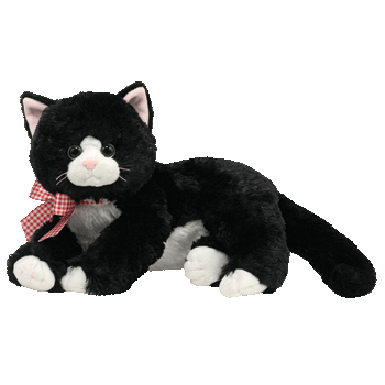 large stuffed black cat