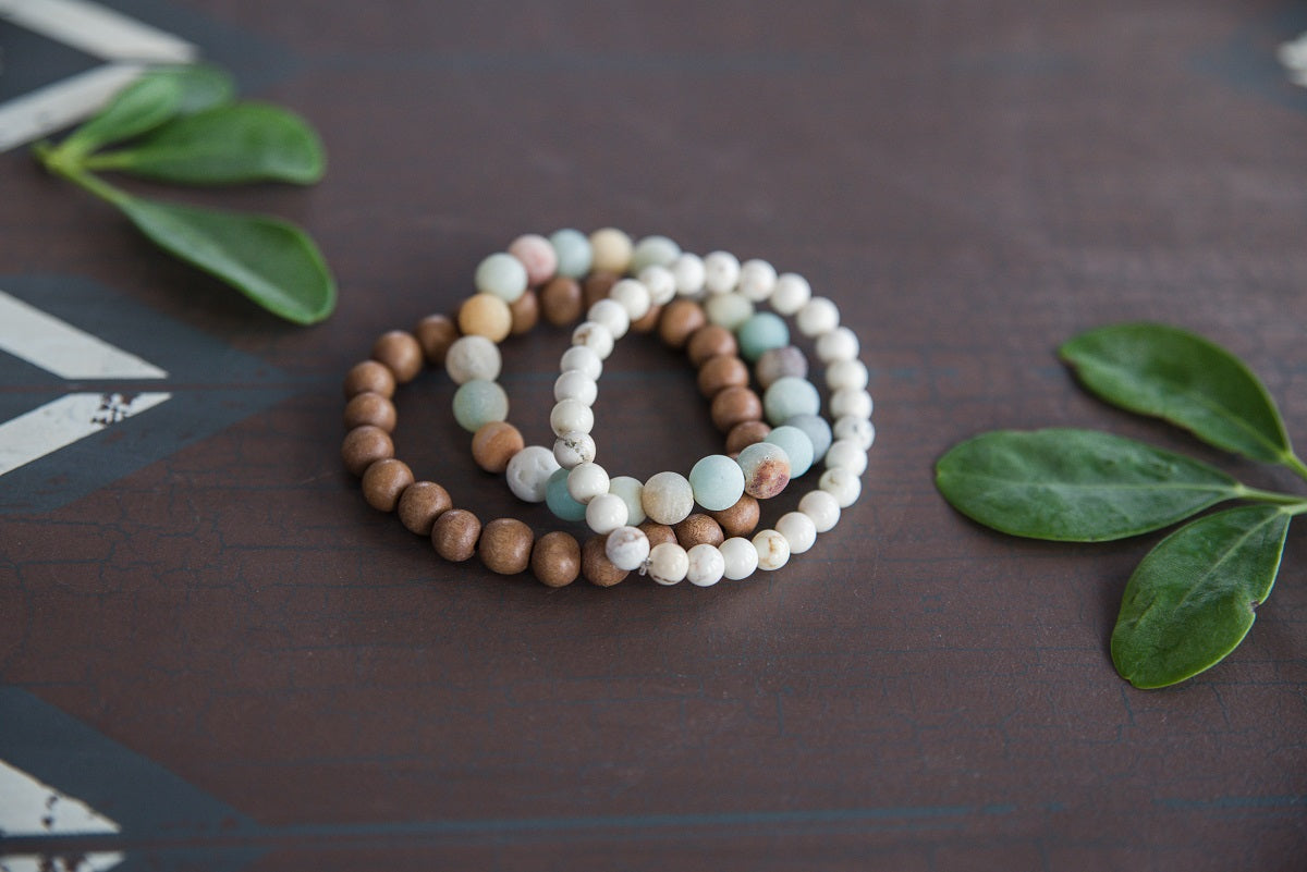 Amazonite Howlite Bracelet Set War Chest Boutique