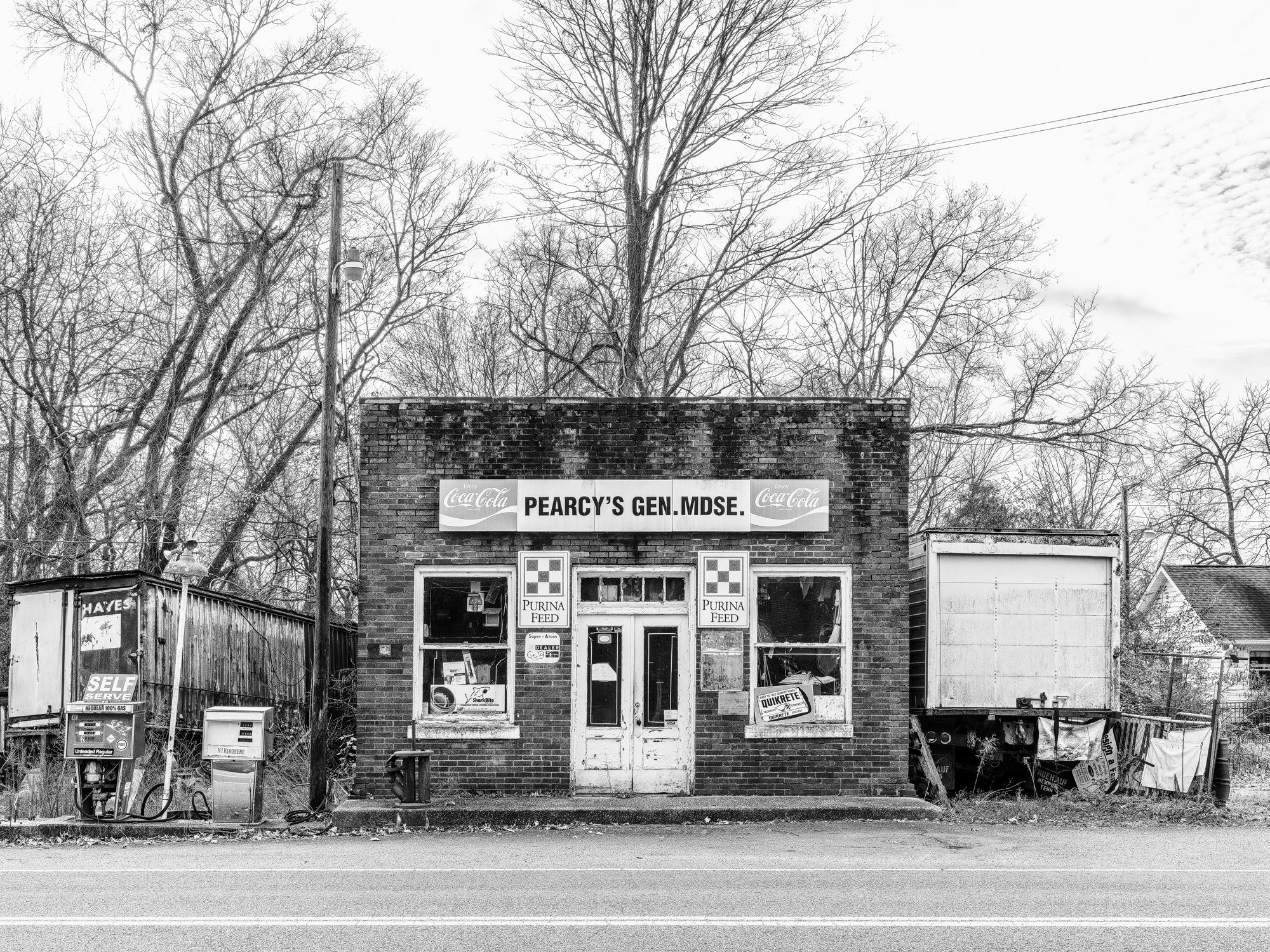 Pearcy's General Merchandise - Black and White Photograph by Keith Dotson. 