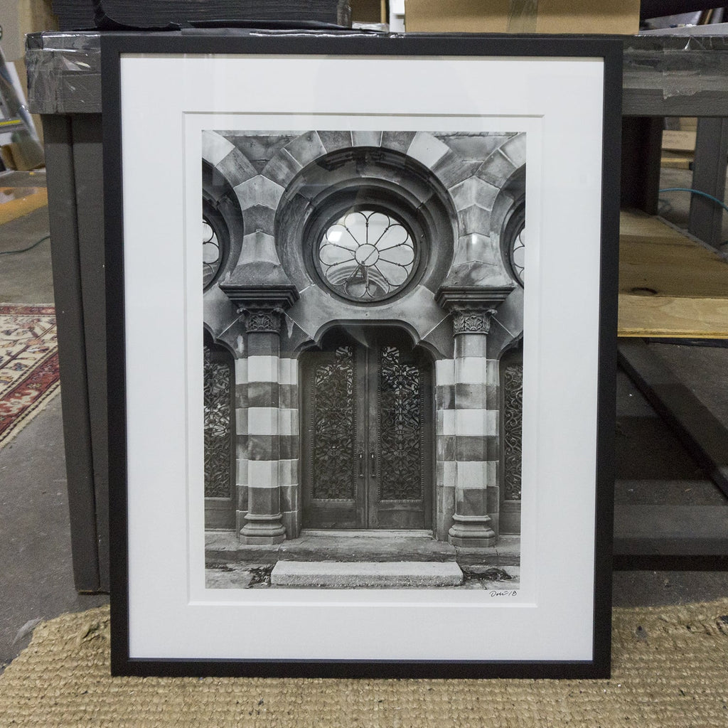 Front of the old Farmer's Exchange Bank in Charleston, by Keith Dotson.