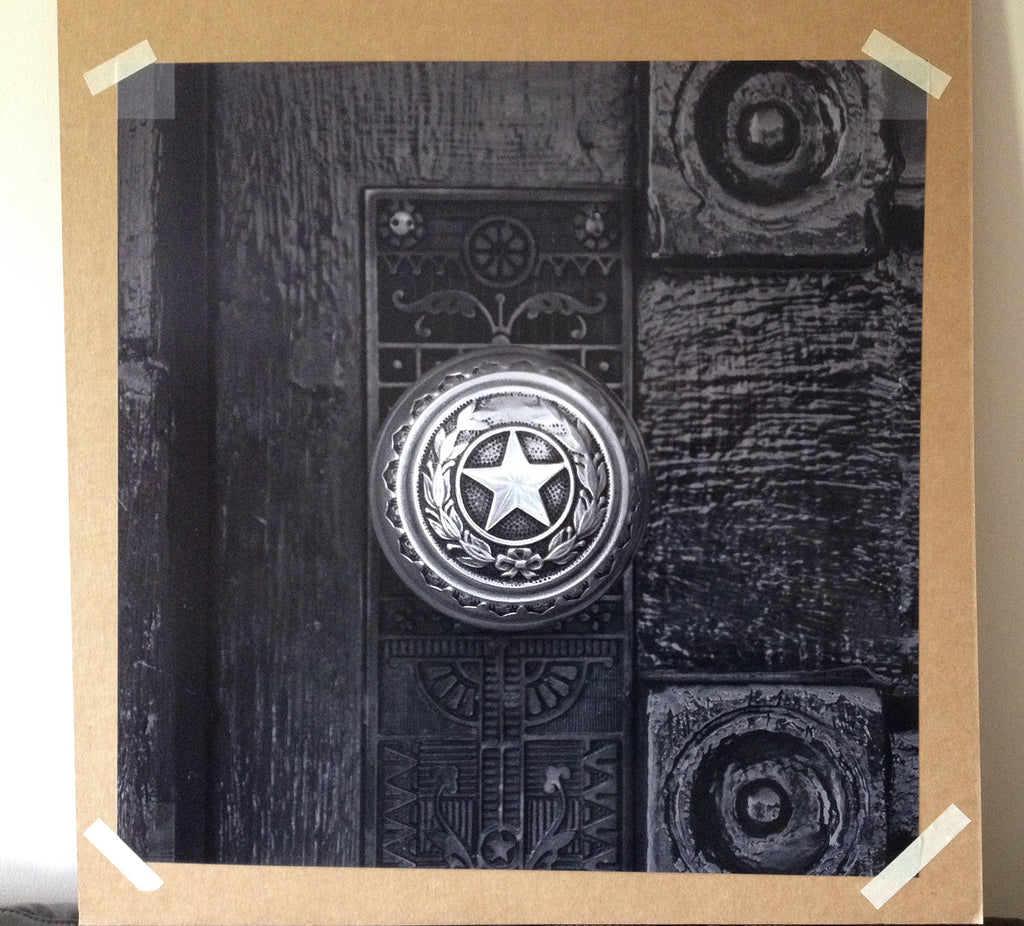 A doorknob from the Texas State Capitol building printed on silver-based RC paper.