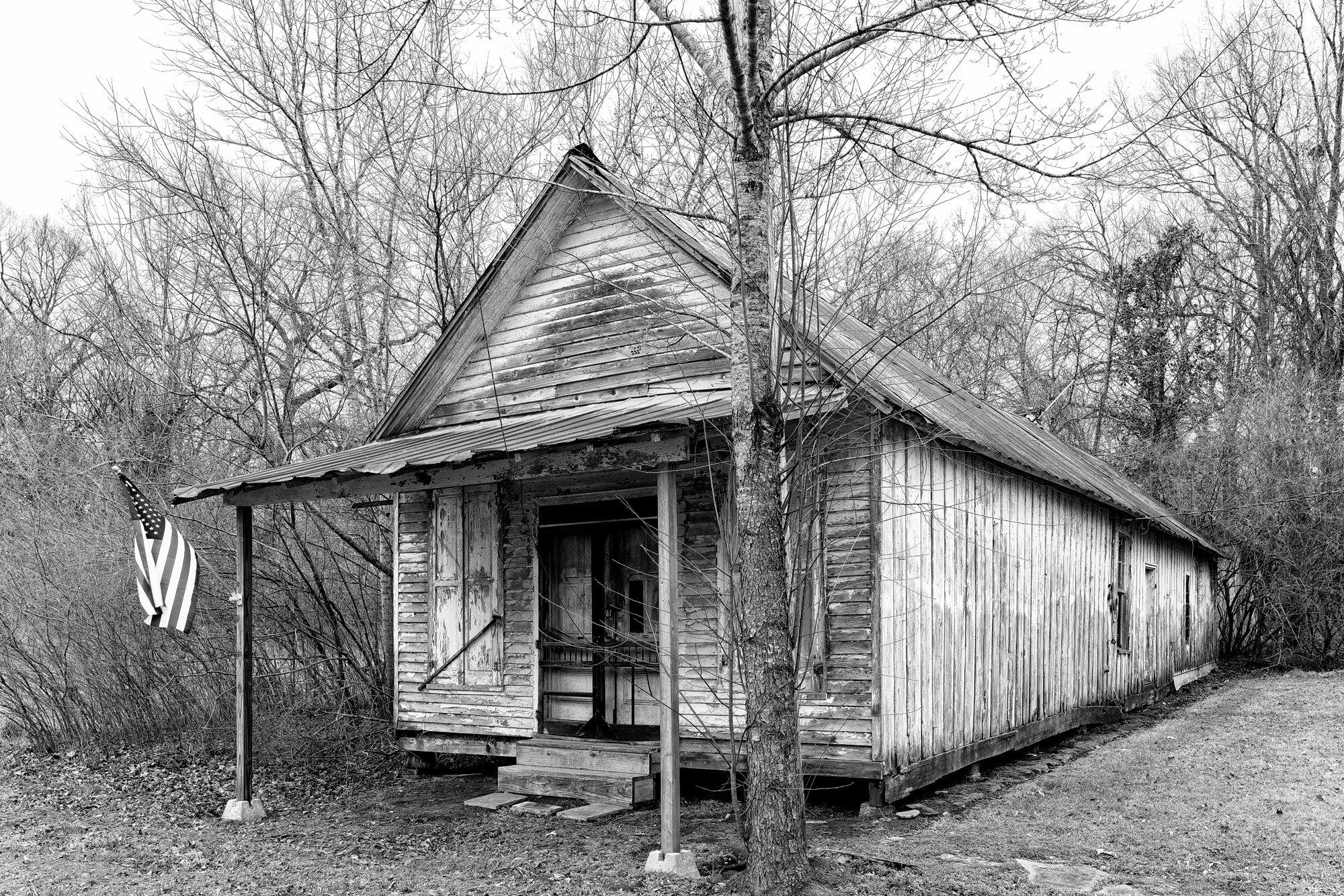 Abandoned Old Country Store: Black and White Photograph by Keith Dotson. Buy a fine art print.